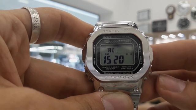 Casio G-Shock GMW-B5000D ОБЗОР ФУНКЦИЙ! НАСТРОЙКА БУДИЛЬНИКА В ЧАСАХ!Радиоконтроль. Ежечасный сигна