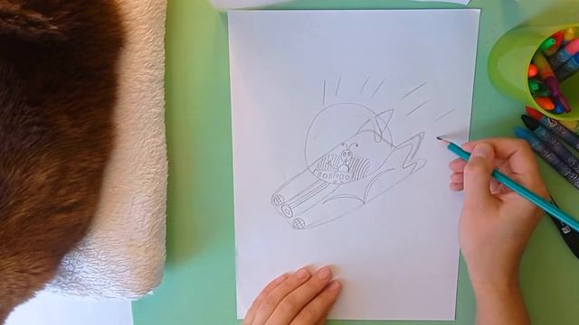 #12 Как нарисовать летающую МАШИНКУ | РИСОВАЛКИНЫ смотреть онлайн