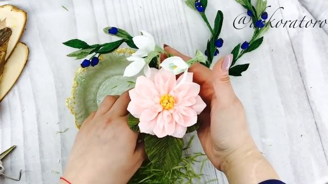 Корзиночка под яички к пасхе / мастер класс пасхальная композиция/ dekoratoroDIY смотреть онлайн