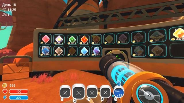 Компьютерные игры СЛАЙМО ЛАБОРАТОРИЯ и Радиоактивные БОМБ слаймы Slime Rancher смотреть онлайн