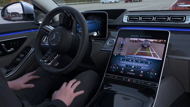 2021 Mercedes S500 S-Class Intelligent Drive - Parking demonstration Camera 360° смотреть онлайн