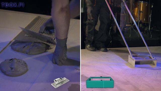 Tiling Trowel Box, Супер быстрый ящик гребенка для плитки смотреть онлайн