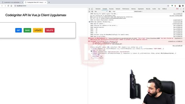 Vue.js ile Codeigniter Rest API Servisine Bağlanmak Ders #2 - Vue.js ile HTTP İstekleri Göndermek смотреть онлайн