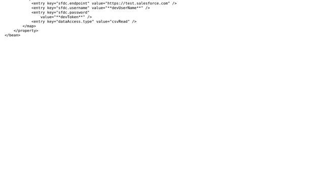Salesforce: Salesforce Command line Dataloader - Passing Parameters to Process-conf.xml ? смотреть онлайн