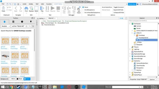 HOW TO PUT GMOD'S FOOTSTEPS | ROBLOX Studio смотреть онлайн