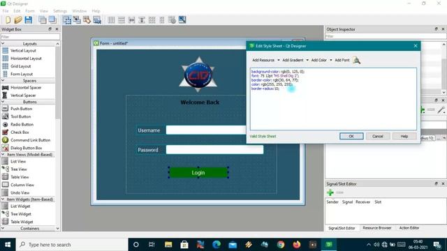 Login Window || Qt Designer || Python Gui Tutorial by @CID_Official смотреть онлайн