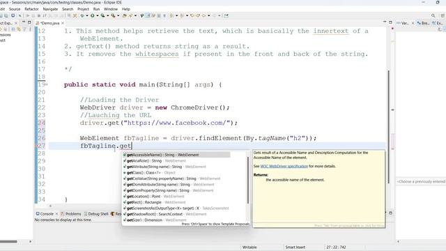 P43 - How To Get Text Of Elements In Selenium?|What is getText() method? Selenium4 MalayalamTutoria смотреть онлайн