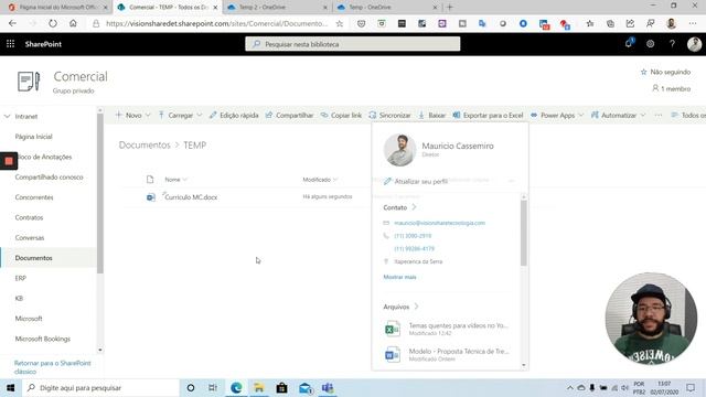 Salvamento Automático de documentos hospedados no OneDrive e no SharePoint смотреть онлайн