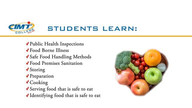 Food Service Worker Diploma at CIMT College смотреть онлайн
