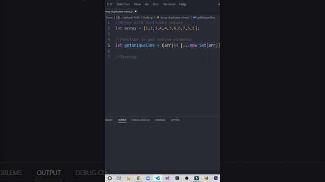 Remove Duplicate Elements From An Array In Javascript смотреть онлайн