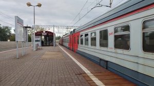 Электропоезд ЭД4М 0266 сообщением Москва - (Казанский вокзал) - Ипподром электропоезд ЭД4М 0136
