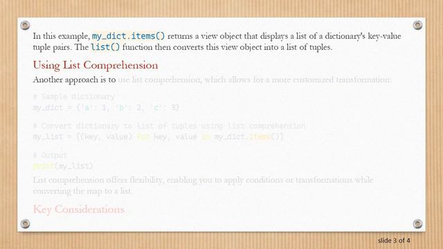Converting a Map to a List in Python смотреть онлайн