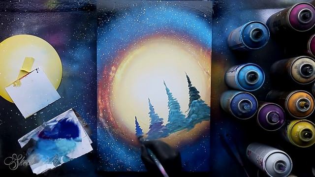 Bright Night - SPRAY PAINT ART by Skech смотреть онлайн