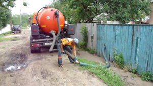 Ассенизаторская машина и чудо рукав1