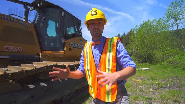 Blippi Bulldozer | Educational Construction Trucks For Children