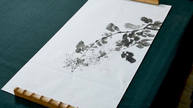Mum ink art/문인화/국화그리기/담현/김외자/사군자/국화/fine art/13th painting смотреть онлайн