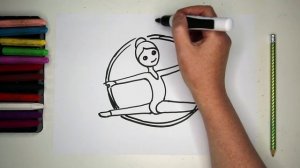 #какнарисовать #ГИМНАСТКА Уроки Рисования Для Детей #GYMNAST #drawforchildren