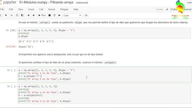 Python de Cero a Experto - Módulos numpy - Filtrando arrays - Video 51 смотреть онлайн