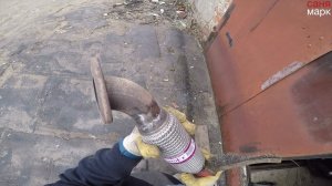 Замена гофры глушителя Opel astra h