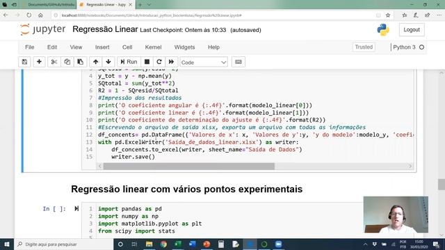 Regressão Linear Parte 2 utilizando Python 3 смотреть онлайн