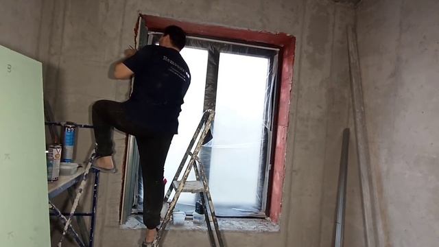 Изготовление откос из гипсокартона на откосы . ч (4) смотреть онлайн