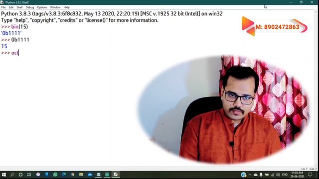 Day 4| Number System Conversation Using #Python in JUST 2 Sec| #CBSE | #ICSE | B.Sc B.Tech |Bengal смотреть онлайн