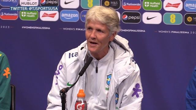 Sarina Wiegman and Pia Sundhage | England v Brazil | Women's Finalissima | Pre-match conference смотреть онлайн