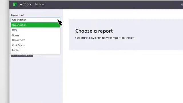 Lexmark Cloud Services—Generating reports смотреть онлайн