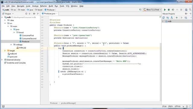 Java Pro-двинутый #7. JMS и MDB. смотреть онлайн