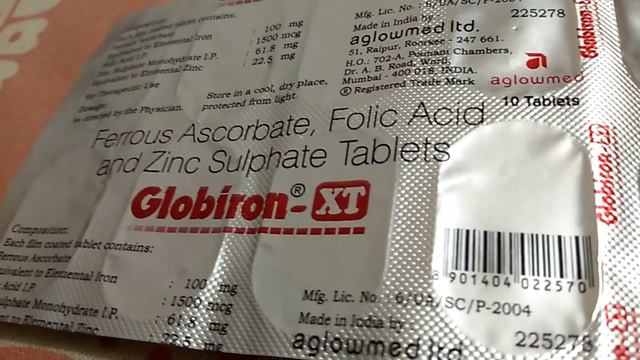 Ferrous Ascorbate,Folic Acid and Zinc Sulphate Tablets Globiron -XT uses and review|Review in hind смотреть онлайн