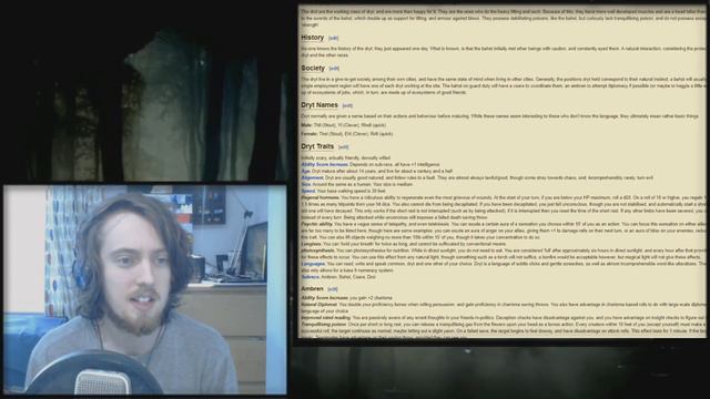 Purge the D&D Wiki: The Dryt 5E Race смотреть онлайн