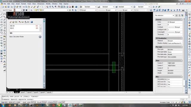 CARA CEPAT MENGGAMBAR AUTOCAD 2D MEBEL #4 - Furniture Sideboard Rattan смотреть онлайн