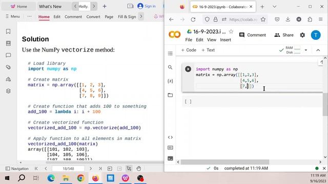 NumPy: apply some function to all elements in an array. смотреть онлайн