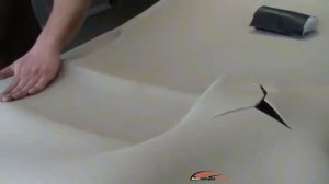 Ремонт и перетяжка потолка после срабатывания подушек безопасности.