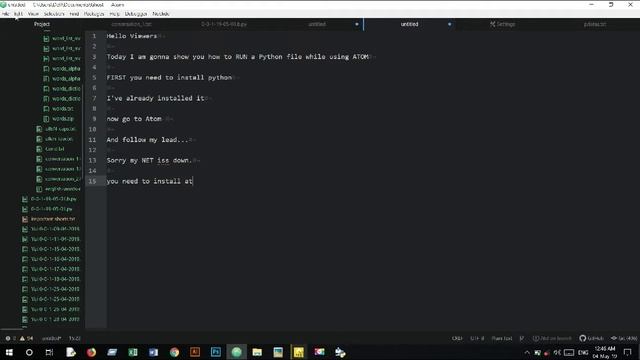 How to RUN Python Codes Directly From ATOM смотреть онлайн
