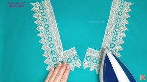 5  шагов при работе с кружевом. Хитрости обработки уголков