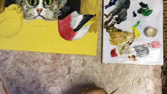 Нарисовать КОТА и ПТИЧЕК 3 часть OIL смотреть онлайн