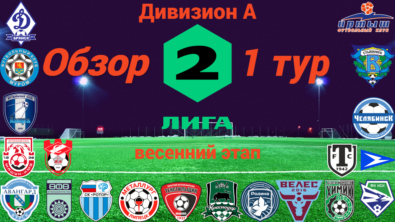 Дивизион А. Обзор 1-го тура, сезон 2023/24, весенний этап смотреть онлайн