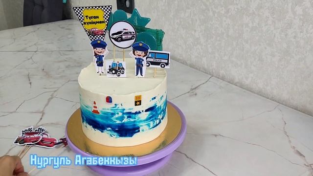 Оформление торта. Тортты сәндеу, әсемдеу. Декор. Детский оформление смотреть онлайн