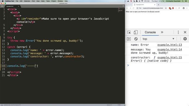 JS Quick Hits 68 - The Error Constructor смотреть онлайн