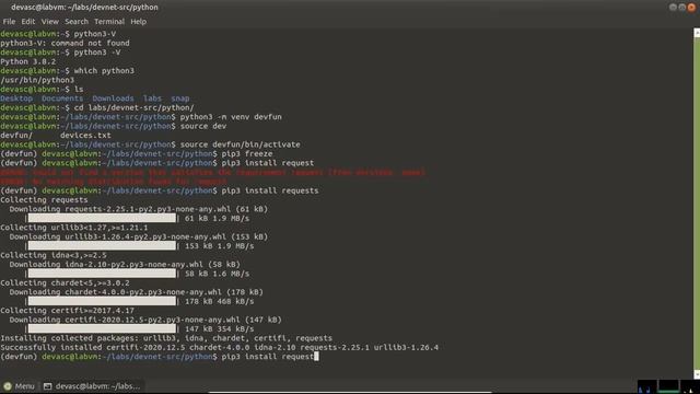Lab 3.1.12 - Explore Python Development Tools смотреть онлайн