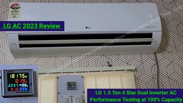 LG 1.5 Ton Inverter AC Review || LG AC 2023 Testing at 100% Mode || LG AC Electricity Consumption смотреть онлайн