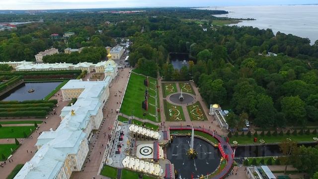 Петродворец, Петергоф, Аэросъемка. Petrodvorets, Peterhof, Aerial video. WWW.VIVOFLY.RU смотреть онлайн