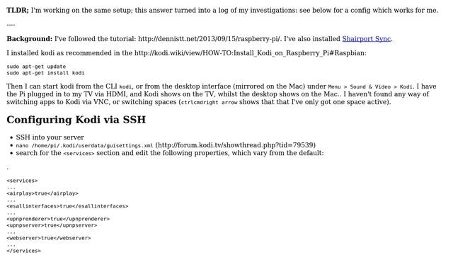 Raspberry Pi: Configure Xbmc/kodi via command line смотреть онлайн