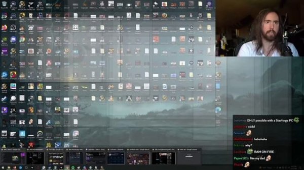 Asmongold checks his RAM usage