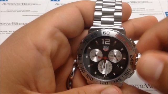How To Use The TAG Heuer Formula One F1 Men's Quartz Chronograph Date Watch By AuthenticWatches.com