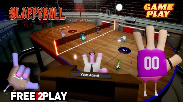 Slappyball ★ Gameplay ★ PC Steam [ Free to Play ] volleyball Game 2021 ★ 1080p60FPS