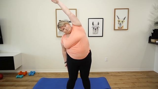 Plus Size Morning Stretch Exercise Routine For Obese Beginners / Get Rid Of Stiffness, Aches & Pain