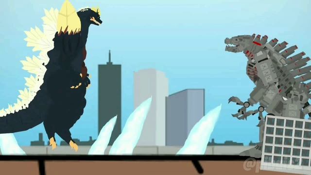 Spacegodzilla vs Mechagodzilla | Drawing cartoons 2 | Battle | Animation смотреть онлайн