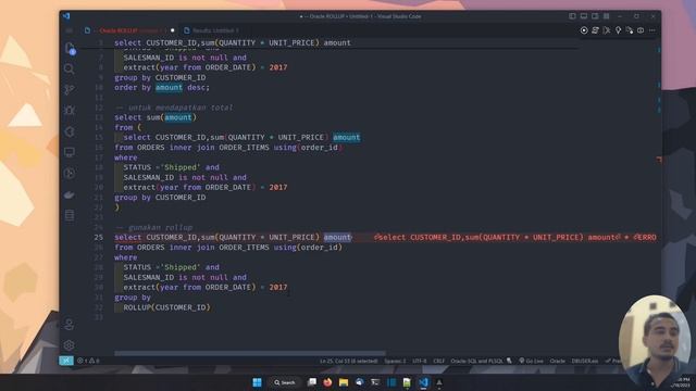 ORACLE DATABASE TUTORIAL #28 ROLLUP смотреть онлайн